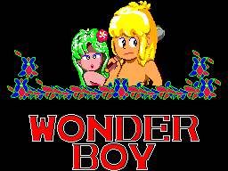Super Wonder Boy Title Screen